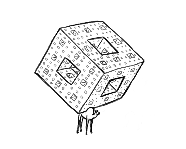 Sierpinski cube on a camel